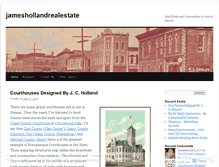 Tablet Screenshot of jameshollandrealestate.wordpress.com