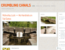 Tablet Screenshot of crumblingcanals.wordpress.com