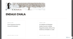Desktop Screenshot of endalk.wordpress.com