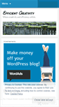 Mobile Screenshot of efficientcreativity.wordpress.com