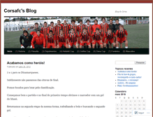 Tablet Screenshot of corsafc.wordpress.com