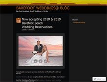 Tablet Screenshot of barefootweddings.wordpress.com