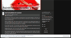 Desktop Screenshot of paintthetownscarlet.wordpress.com