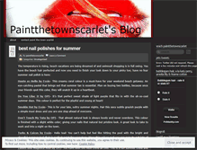 Tablet Screenshot of paintthetownscarlet.wordpress.com