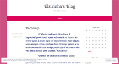 Desktop Screenshot of elzirinha.wordpress.com