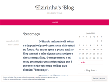 Tablet Screenshot of elzirinha.wordpress.com