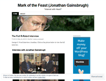 Tablet Screenshot of markofthefeast.wordpress.com