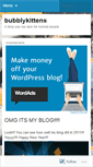 Mobile Screenshot of bubblykittens.wordpress.com
