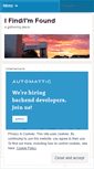 Mobile Screenshot of findandfound.wordpress.com