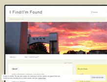 Tablet Screenshot of findandfound.wordpress.com