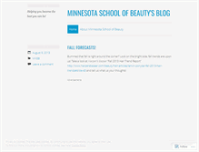 Tablet Screenshot of mnschoolofbeauty.wordpress.com