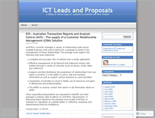 Tablet Screenshot of ictleadsandproposals.wordpress.com