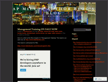 Tablet Screenshot of apmillerauthorblog.wordpress.com