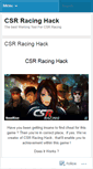 Mobile Screenshot of csrracinghackfree.wordpress.com