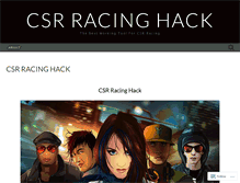 Tablet Screenshot of csrracinghackfree.wordpress.com