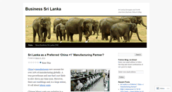 Desktop Screenshot of businesssrilanka.wordpress.com