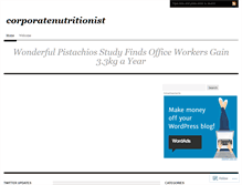 Tablet Screenshot of corporatenutritionist.wordpress.com