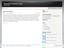 Tablet Screenshot of fpgroup.wordpress.com