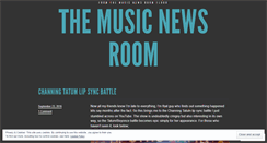 Desktop Screenshot of musicnewsroom.wordpress.com