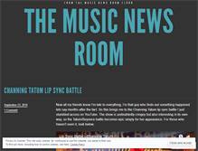 Tablet Screenshot of musicnewsroom.wordpress.com