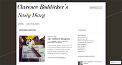 Desktop Screenshot of clarenceboddicker.wordpress.com