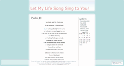 Desktop Screenshot of mylifesong4him.wordpress.com