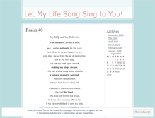 Tablet Screenshot of mylifesong4him.wordpress.com