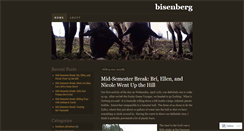 Desktop Screenshot of bisenberg.wordpress.com