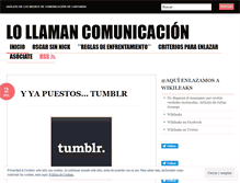 Tablet Screenshot of lollamancomunicacion.wordpress.com