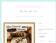 Tablet Screenshot of cupcakedarling.wordpress.com