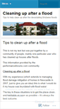 Mobile Screenshot of floodcleanup.wordpress.com