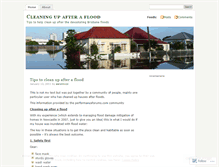 Tablet Screenshot of floodcleanup.wordpress.com