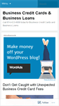 Mobile Screenshot of businesscreditcardsbusinessloan.wordpress.com