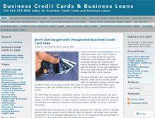 Tablet Screenshot of businesscreditcardsbusinessloan.wordpress.com