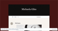 Desktop Screenshot of michaelagiles.wordpress.com