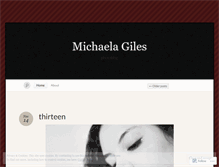 Tablet Screenshot of michaelagiles.wordpress.com