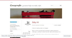 Desktop Screenshot of gossycrafts.wordpress.com