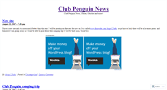Desktop Screenshot of clubpengnews.wordpress.com