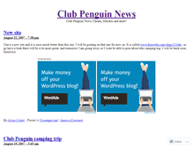 Tablet Screenshot of clubpengnews.wordpress.com