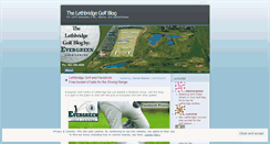 Desktop Screenshot of lethbridgegolf.wordpress.com