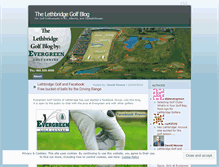 Tablet Screenshot of lethbridgegolf.wordpress.com