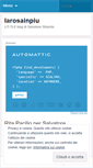 Mobile Screenshot of larosainpiu.wordpress.com