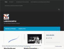 Tablet Screenshot of larosainpiu.wordpress.com