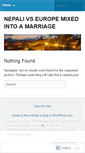Mobile Screenshot of nepalivseurope.wordpress.com