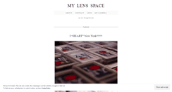 Desktop Screenshot of mylensspace.wordpress.com