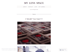 Tablet Screenshot of mylensspace.wordpress.com