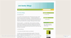 Desktop Screenshot of jobseekerblogs.wordpress.com