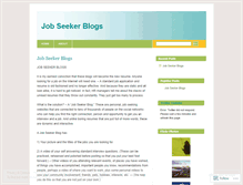 Tablet Screenshot of jobseekerblogs.wordpress.com