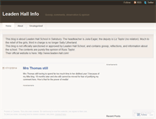 Tablet Screenshot of leadenhallinfo.wordpress.com