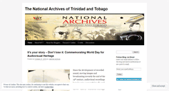 Desktop Screenshot of nationalarchivestt.wordpress.com